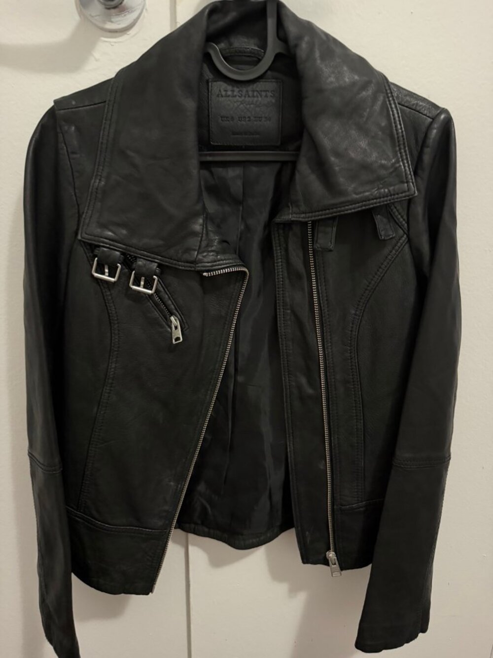AllSaints Belvedere Leather Biker Jacket